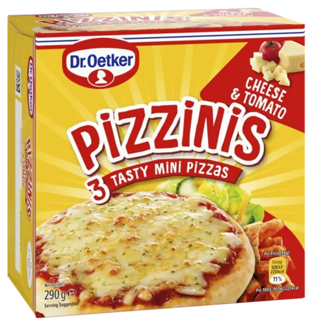 Dr. Oetker Dr. Oetker Pizzinis Cheese & Tomato