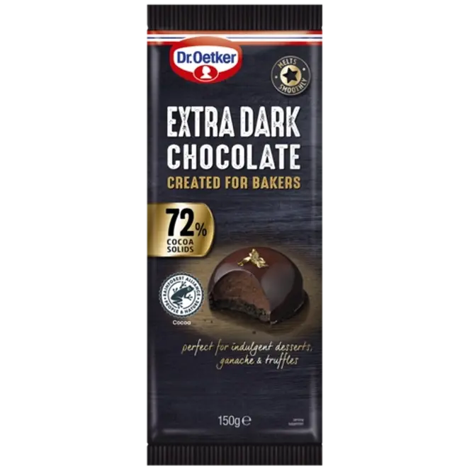 Dr. Oetker Fine Cooks' 72% Extra Dark Chocolate