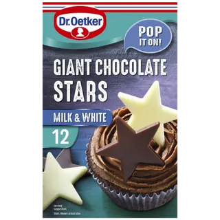 Dr .Oetker Giant Chocolate Stars (2 packets)