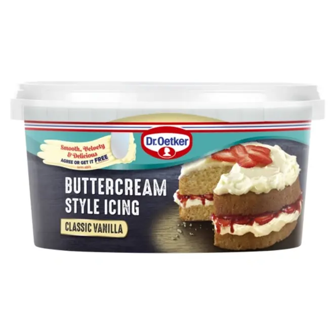 Dr. Oetker Classic Vanilla Buttercream Style Icing