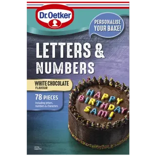 Choc Letters & Numbers