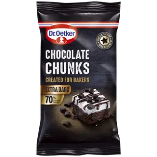 Dr. Oetker Extra Dark 70% Chocolate Chunks (or 100g Extra Dark Chocolate Chips)