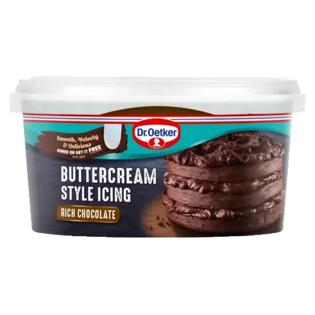 Dr. Oetker Chocolate Buttercream Style Icing (1 Tub)