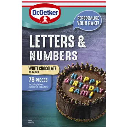 Choc Letters & Numbers