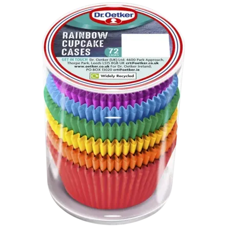 Dr. Oetker Rainbow Cupcake Cases (Red)